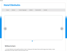 Tablet Screenshot of hotel-daenholm.de